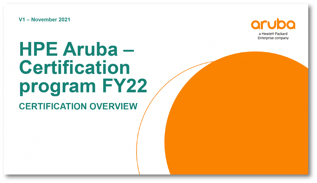 Horizon Portal Aruba Certifications