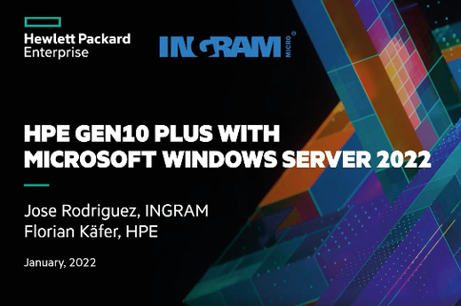 HPE Gen10 Plus with Microsoft Windows Server 2022